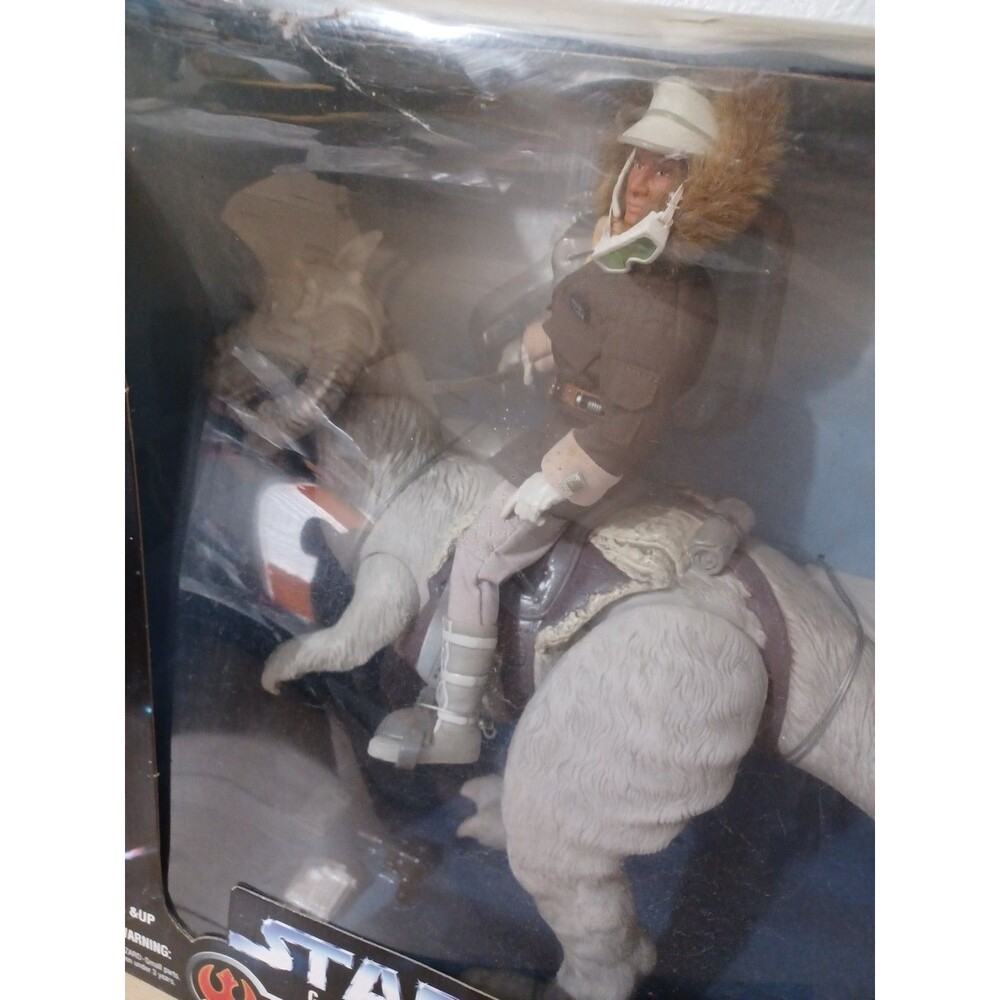 NEW DAMAGED BOX Star Wars Action Figure Han Solo Tauntaun 12" Kenner Collector E - Picture 3 of 12